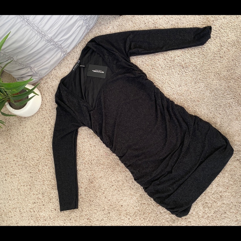 PrettyLittleThings black dress